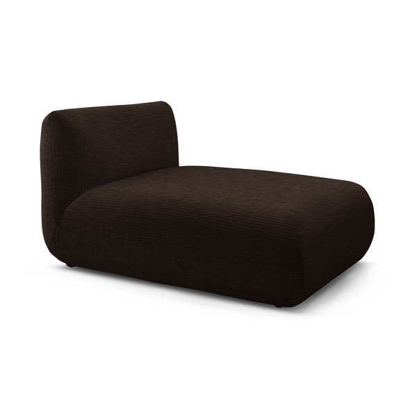 Tmavohnedý menčestrový modul pohovky Lecomte – Bobochic Paris-image-3