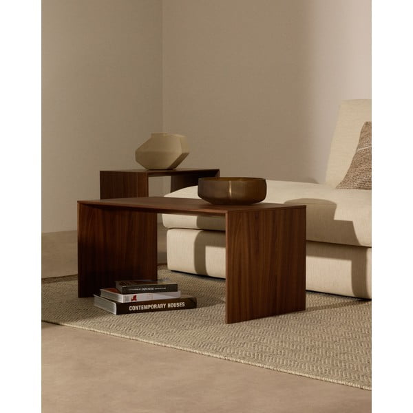 Odkladací stolík v dekore orecha 40x55 cm Litto – Kave Home-image-3