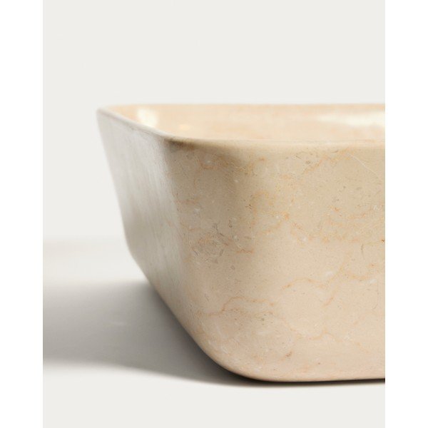 Béžové kamenné umývadlo 55x35 cm Darnen – Kave Home-image-3