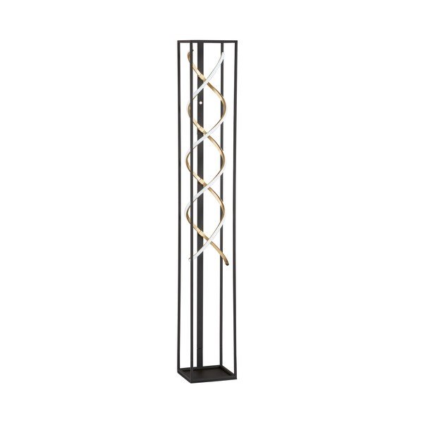Čierna LED stmievateľná stojacia lampa (výška 140 cm) Gil – Fischer & Honsel