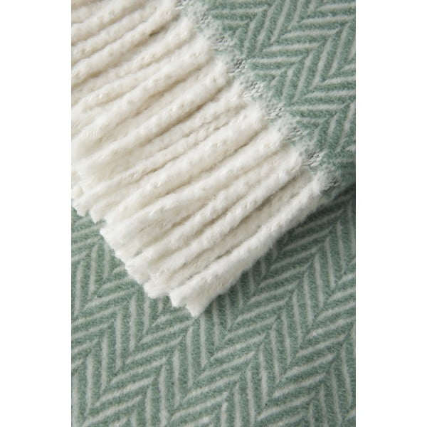 Svetlozelený pléd s podielom bavlny Euromant Skyline, 140 x 180 cm-image-2