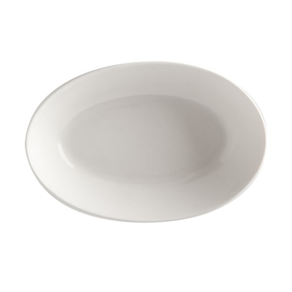 Biely porcelánový hlboký tanier Maxwell & Williams Basic, 20 x 14 cm