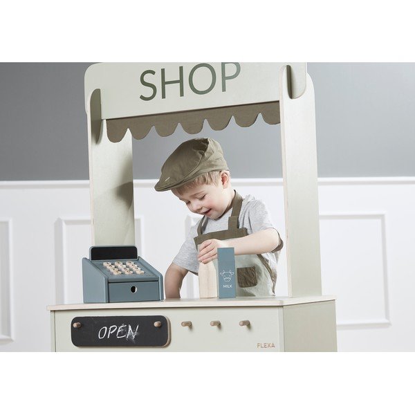 Drevená detská pokladňa Flexa Play Shop Cashregister-image-1