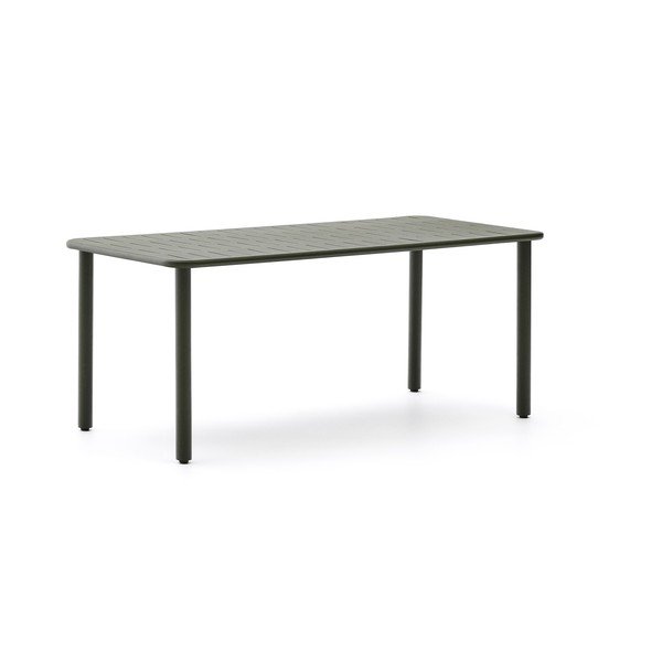 Oceľový záhradný jedálenský stôl 90x180 cm Brai – Kave Home