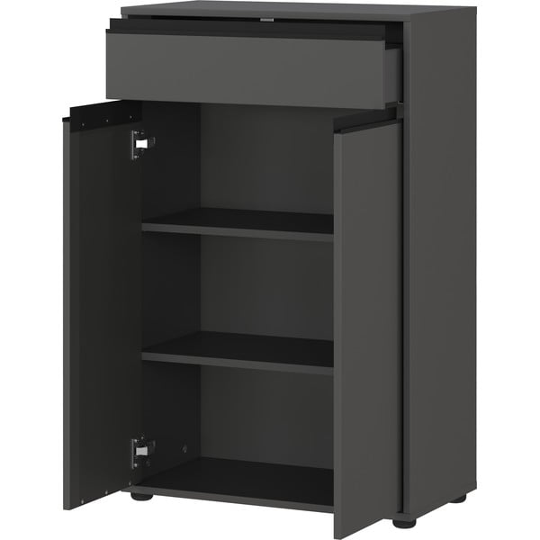 Antracitová vysoká kúpeľňová skrinka 63x98 cm Lemont – Germania-image-3