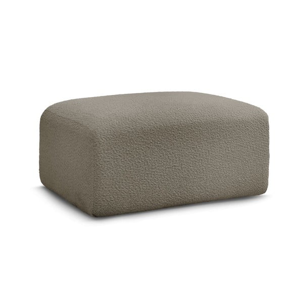 Sivohnedá podnožka z textílie bouclé Tina – Bobochic Paris-image-3