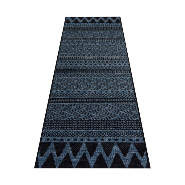 Tmavomodrý vonkajší koberec NORTHRUGS Sidon, 70 x 200 cm-image-2
