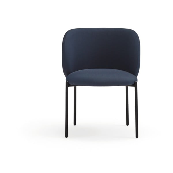 Tmavomodré čalúnené jedálenské kreslá v súprave 2 ks Mogi – Teulat-image-1