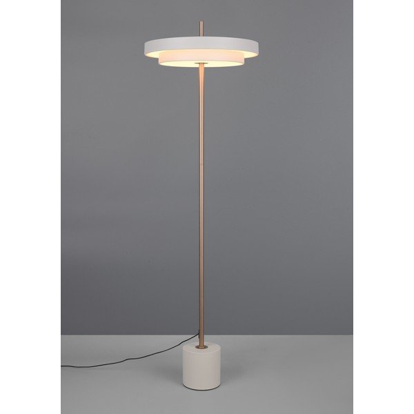 Slonovinová LED stojacia lampa so stmievačom (výška  138 cm) Keaton – Trio-image-1