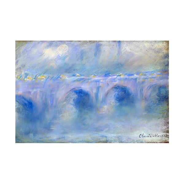 Obraz Claude Monet - Le Pont de Waterloo, 45x30 cm