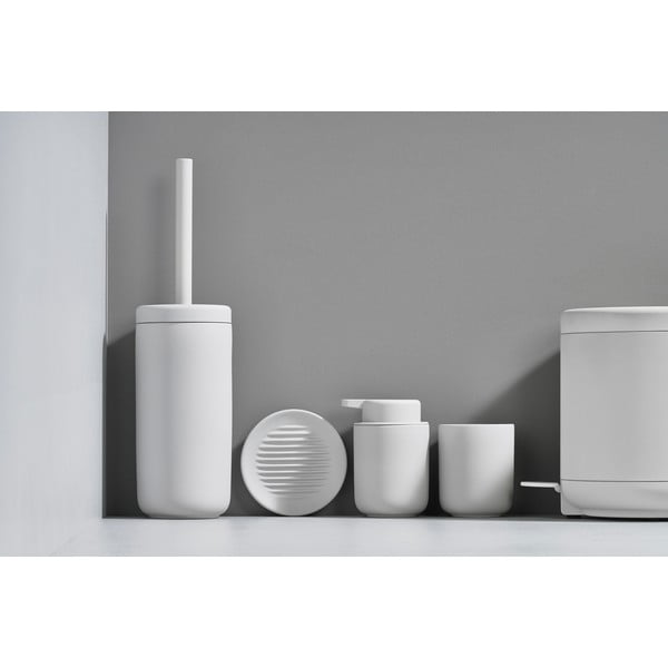 Svetlosivý kúpeľňová miska na mydlo z kameniny Zone Soft Grey-image-4