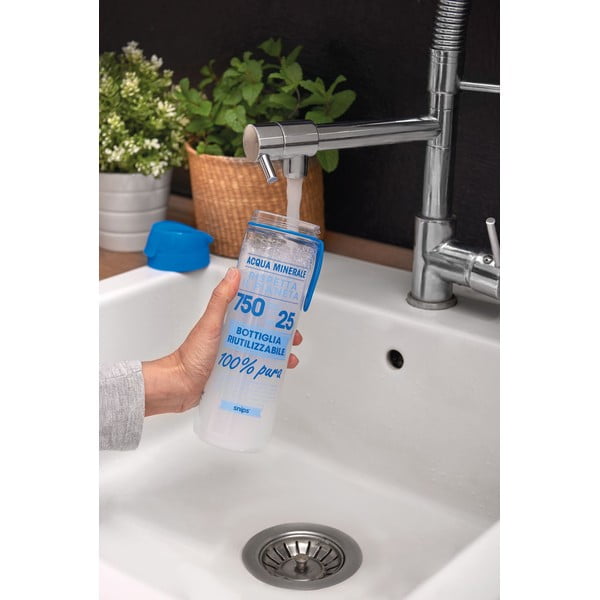 Bielo-modrá fľaša na vodu Snips, 0,75 l-image-1