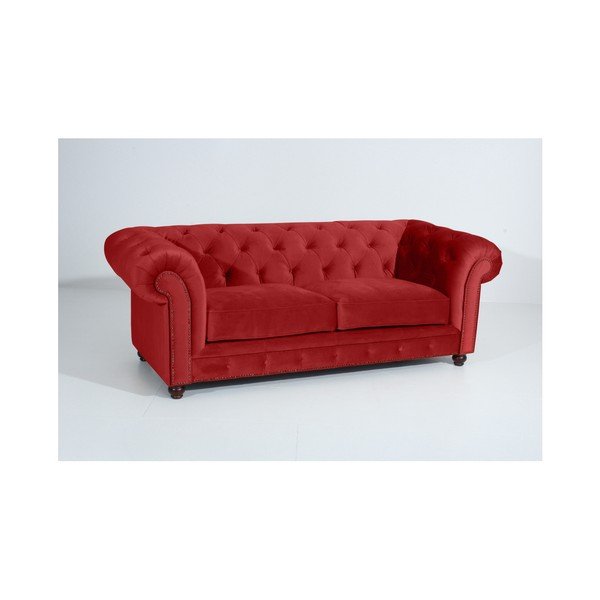 Tehlovočervená pohovka Max Winzer Orleans Velvet, 216 cm-image-4
