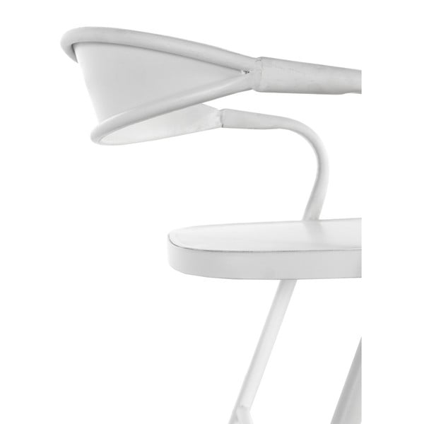 Biele kovové kreslo Geese Industrial Style Puro-image-3