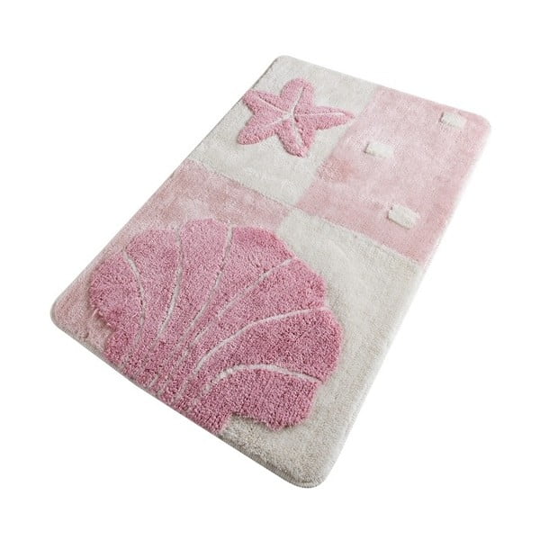 Ružová kúpeľňová predložka Confetti Bathmats Starfish Pink, 60 x 100 cm