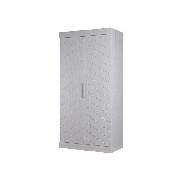 Sivá skriňa z borovicového dreva De Eekhoorn Herringbone-image-1