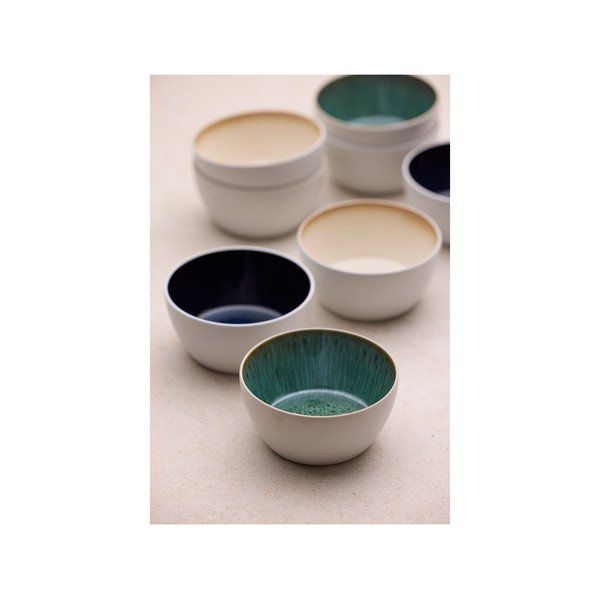 Biela/zelená miska z kameniny 400 ml Gastro White/Green – Bitz-image-4