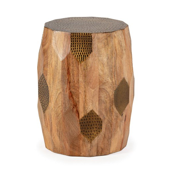 Okrúhly odkladací stolík z mangového dreva ø 29 cm Fabia – MOME-image-1