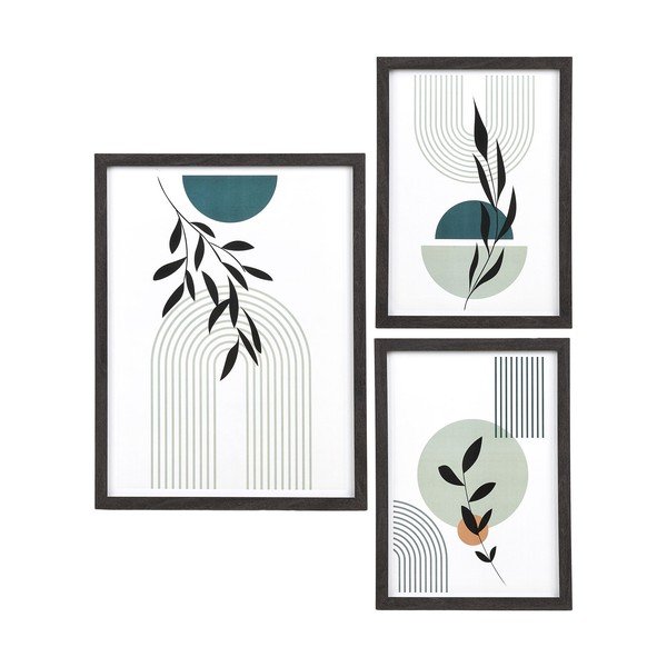 Čierne rámčeky v súprave 3 ks na stenu 30x40 cm Aspen – House Nordic