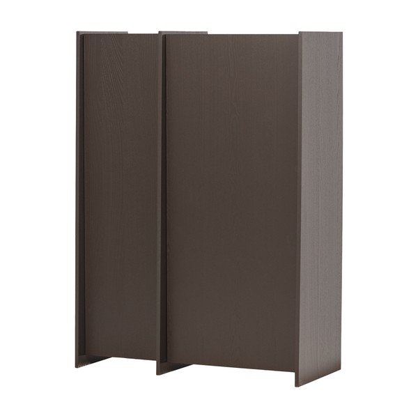 Tmavohnedá skrinka v dekore jaseňa 102x140x44 cm Brock – WOOOD