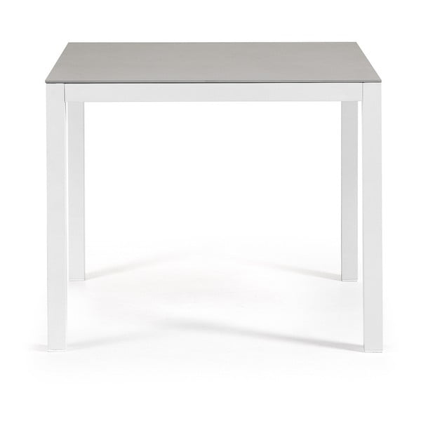 Biely stôl La Forma Bogen, 90 x 90 cm
