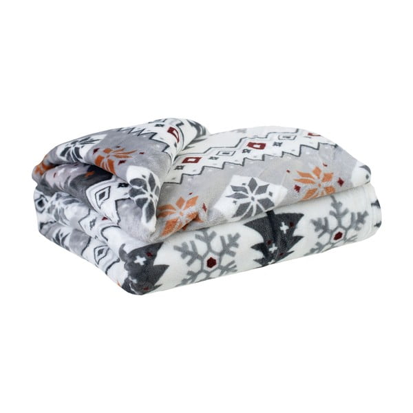 Deka s vianočným motívom z mikroplyšu 150x200 cm Magic Flake – My Home-image-1