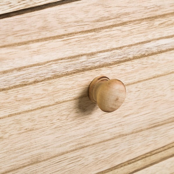 Nočný stolík z exotického dreva v prírodnej farbe Natural Way - Casa Selección-image-3