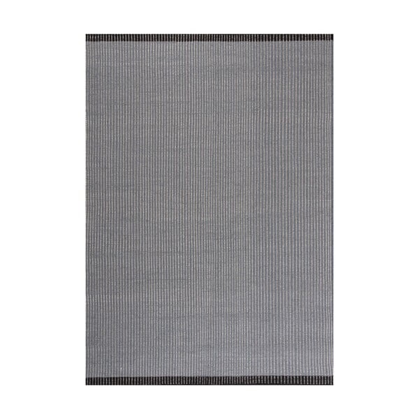 Modrý vlnený koberec Linie Design Hisa, 140 × 200 cm