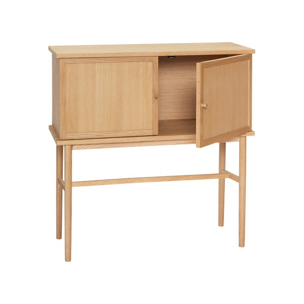 Skrinka v dekore duba v prírodnej farbe 90x90 cm Dash – Hübsch-image-3