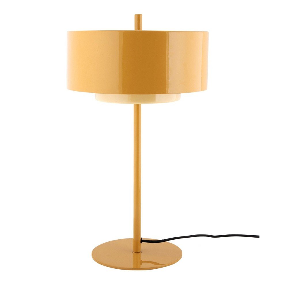 E-shop Okrovožltá kovová stolová lampa (výška 50 cm) Grato Anillo – Leitmotiv
