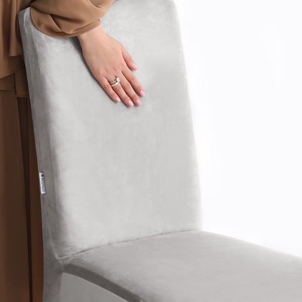 Svetlosivý napínací poťah na stoličku 48 cm Sento – Restilo-image-4