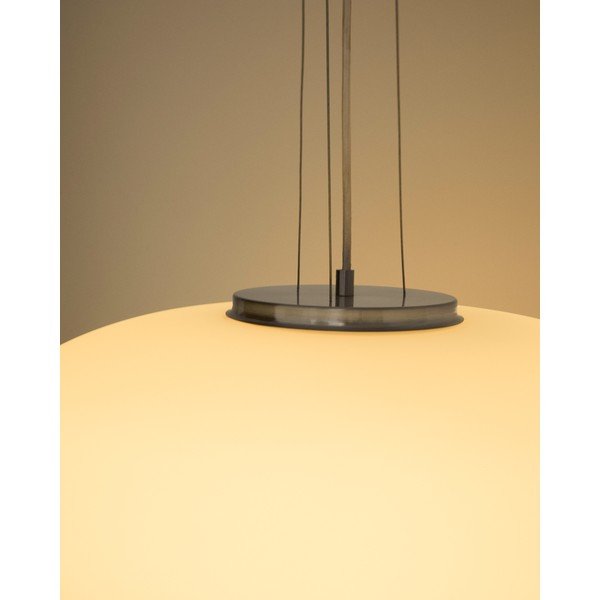 Biele závesné svietidlo so skleneným tienidlom ø 50 cm Ardali – Kave Home-image-4