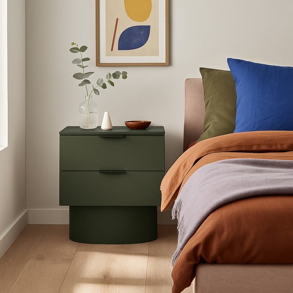 Zelený nočný stolík Totem – Teulat-image-1