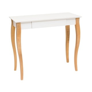 Biely písací stôl Ragaba Lillo, dĺžka 85 cm