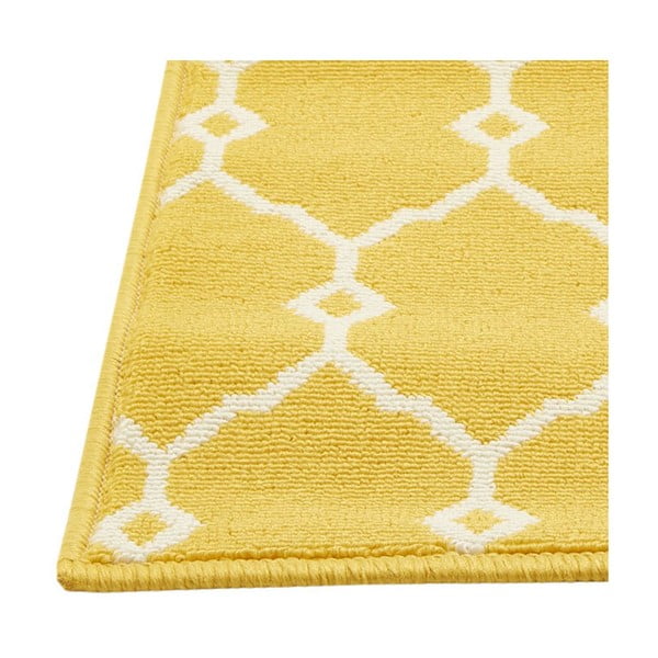 Žltý vonkajší koberec Floorita Trellis, 133 × 190 cm-image-1
