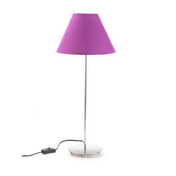 Fialová stolová lampa Versa Metalina, ø 25 cm