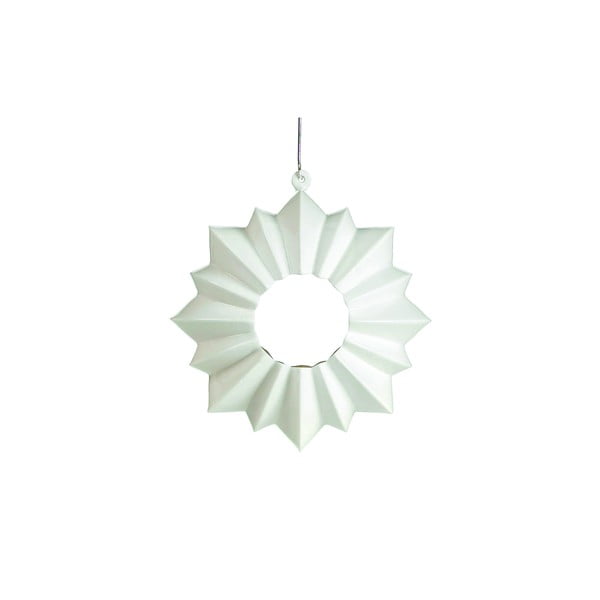 Biely porcelánový závesný svietnik Kähler Design Stella, ⌀ 13,5 cm