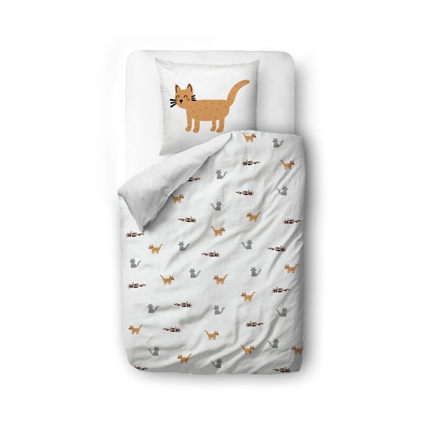 Detská obliečka do postieľky z bavlneného saténu 100x130 cm Cats – Butter Kings