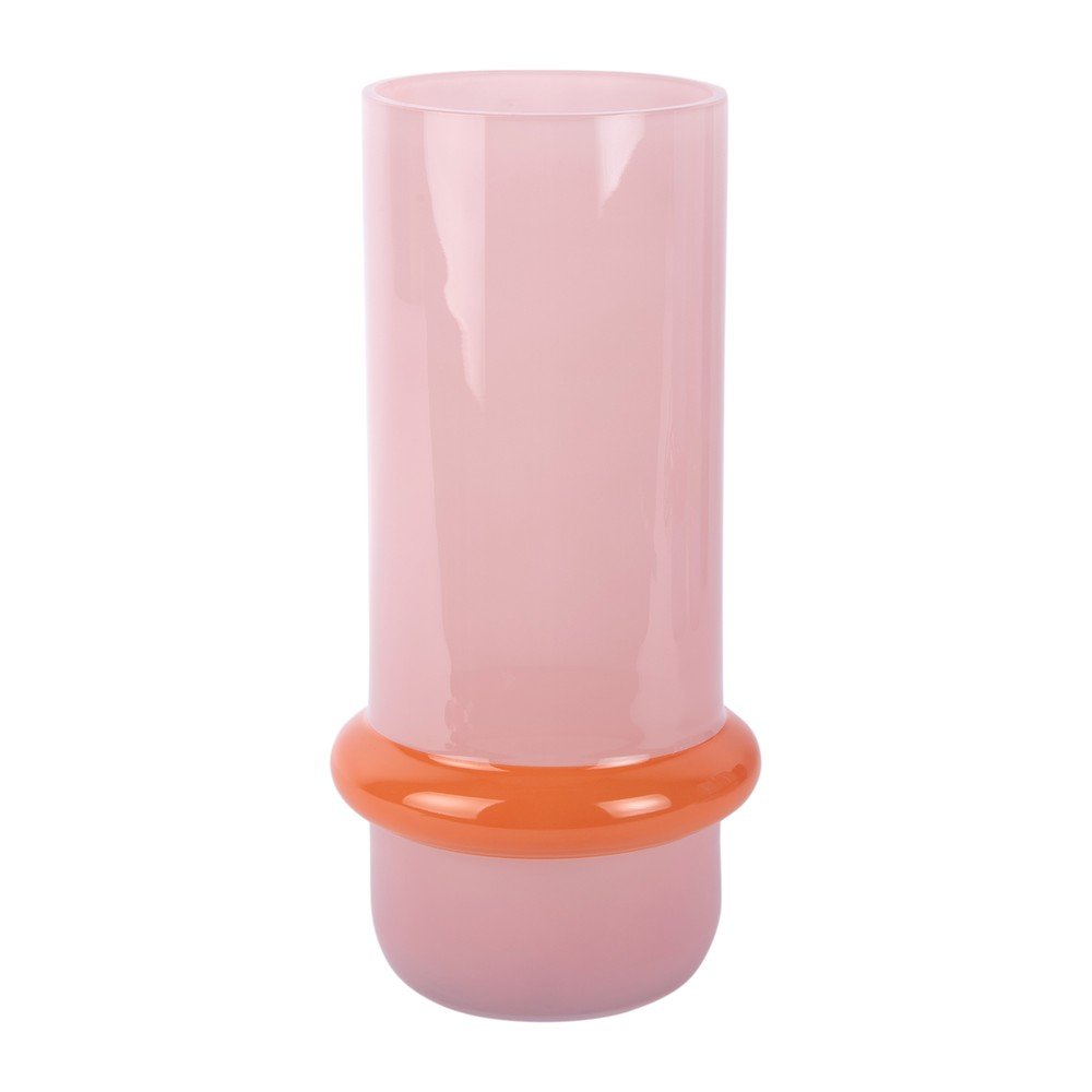 E-shop Svetloružová sklenená váza (výška 28 cm) Animado Anillo – PT LIVING