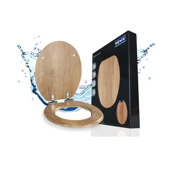 Záchodová doska s automatickým zatváraním 37 x 43 cm Oak – Wenko