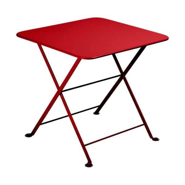 Červený detský skladací kovový stôl Fermob Tom Pouce