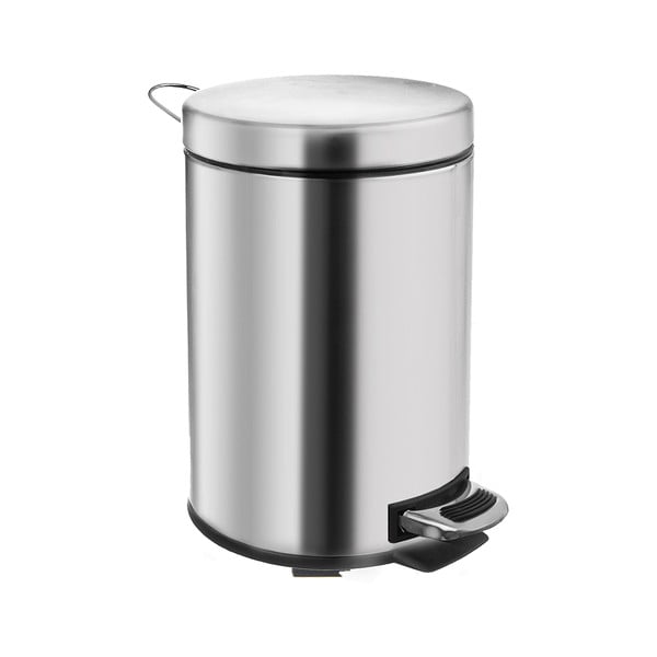 Nášľapný odpadkový kôš z nehrdzavejúcej ocele v lesklo striebornej farbe 3 l – Orion-image-4