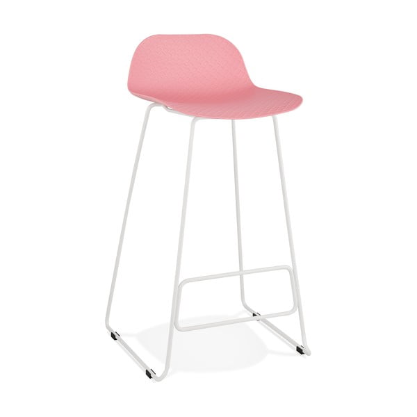 Ružová barová stolička Kokoon Slade, výška sedu 76 cm