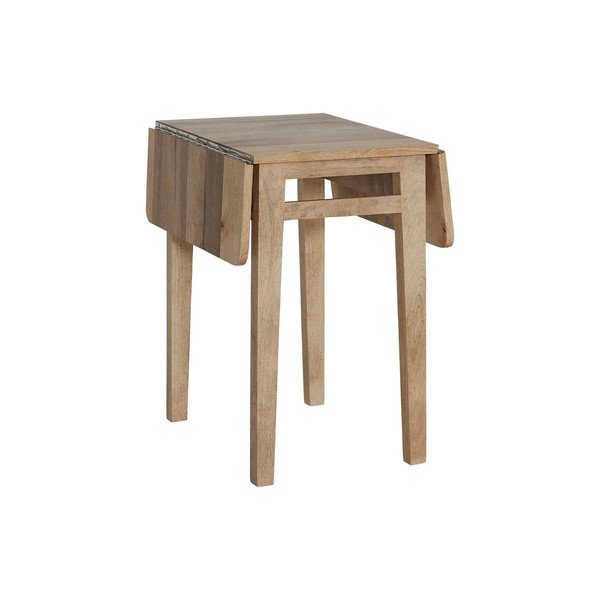 Rozkladací jedálenský stôl s prídavnou doskou z mangového dreva 43,5x60 cm Derri – Ellos Home-image-4