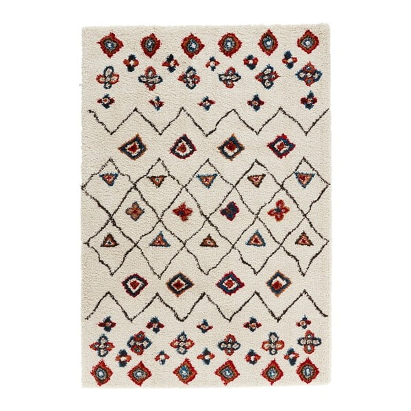 Krémovo-červený koberec Mint Rugs Allure Ronno Creme, 120 x 170 cm