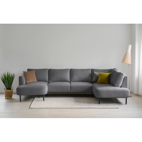 Tmavosivá rohová pohovka (pravý roh/do "U") Hero – Scandic-image-1