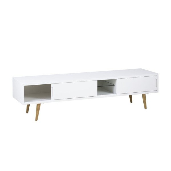 Biely TV stolík Actona Elise, 180 × 46 cm-image-4