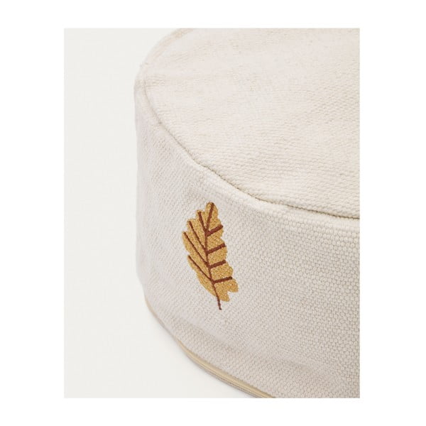 Krémový detský puf Yanil – Kave Home-image-2