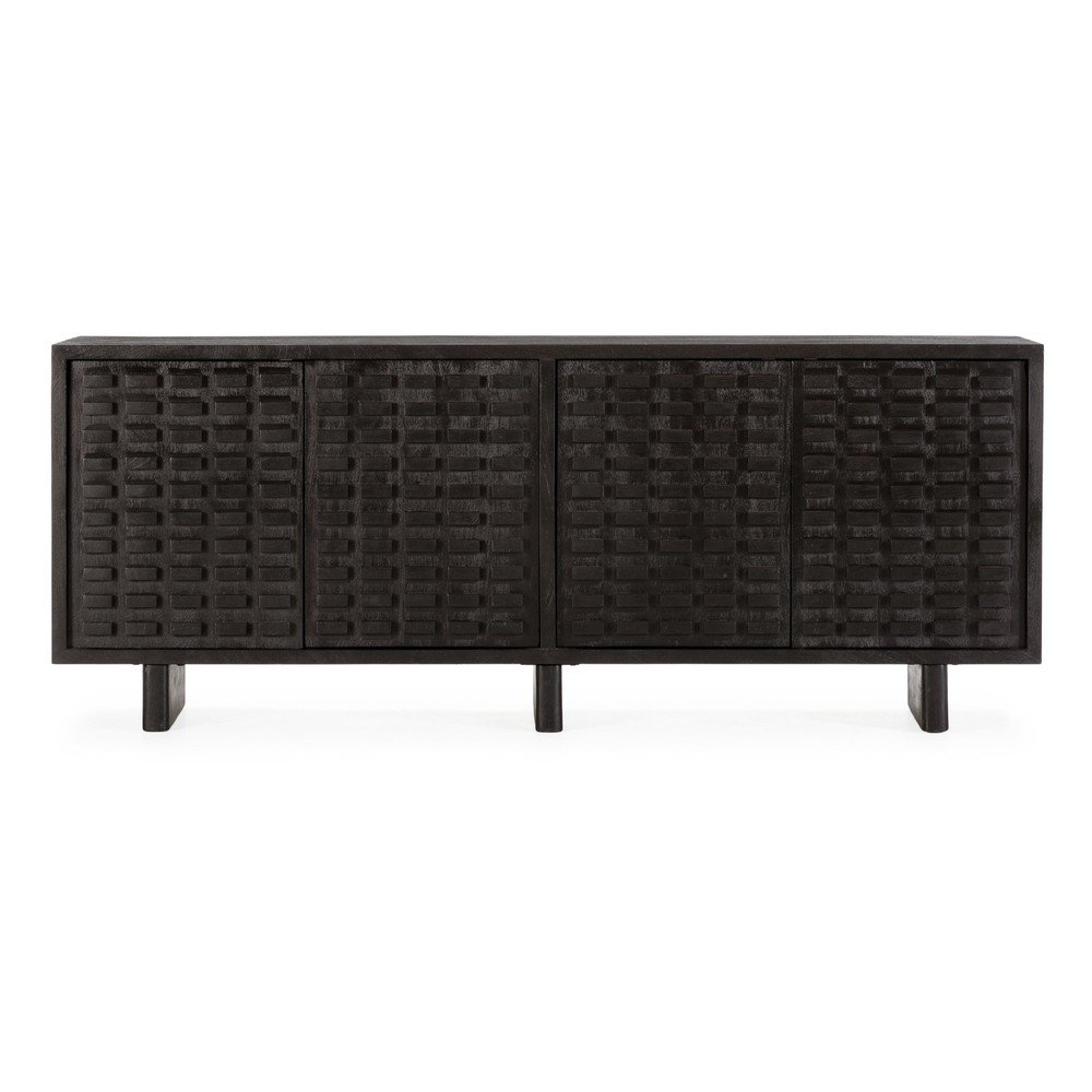Šedomodrá komoda 200x80x40 cm Willa – MOME