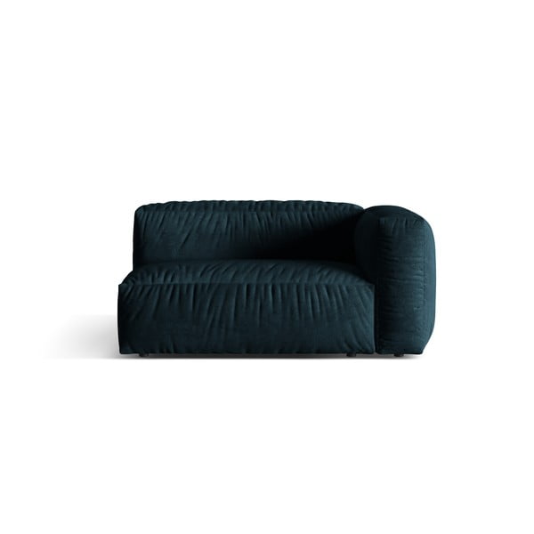 Tmavomodrý zamatový modul pohovky (pravý roh) Martina – Micadoni 